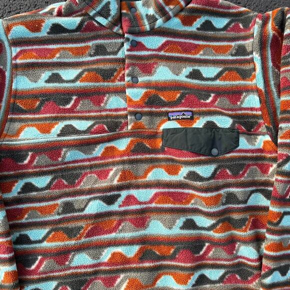 Vintage Y2K Patagonia Synchilla Fleece Snap-T Pullover Sweatshirt - Picture 3 of 8